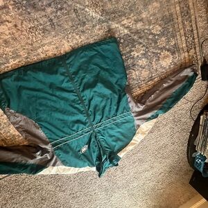 Dunbrooke Teal and Gray Windbreaker